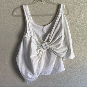 NEW Free People Large Front Bow Accent Tank Top